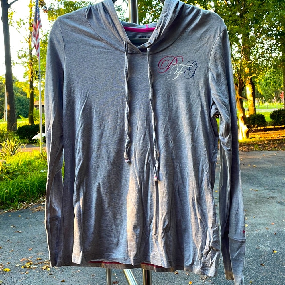 Columbia Long Sleeve Shirt with Hoodie